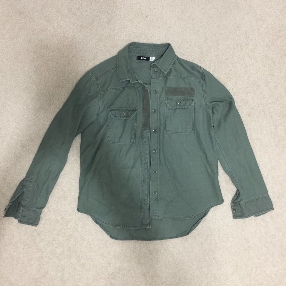 Bdg Olive Green Button-Up Jacket - image 1